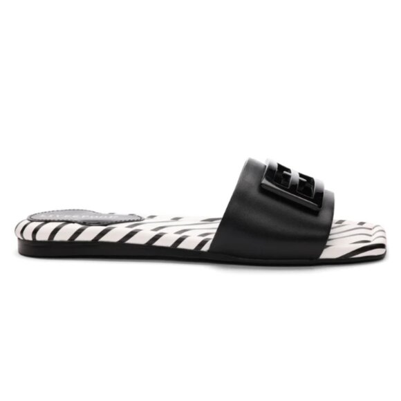 NEW LIVERPOOL LA Leather Dunbar Slide Sandals Luggage for women 254 3T7 - Picture 3 of 5